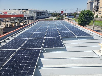 当社が提供する初の自家消費型太陽光発電設備竣工に関するお知らせ