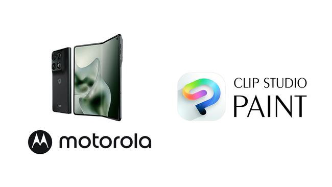 「CLIP STUDIO PAINT」がMotorolaの折りたたみ式デバイス「motorola razr fold」でスマートフォンに初のプリインストール　最上位グレード「EX」を3ヶ月無料で提供