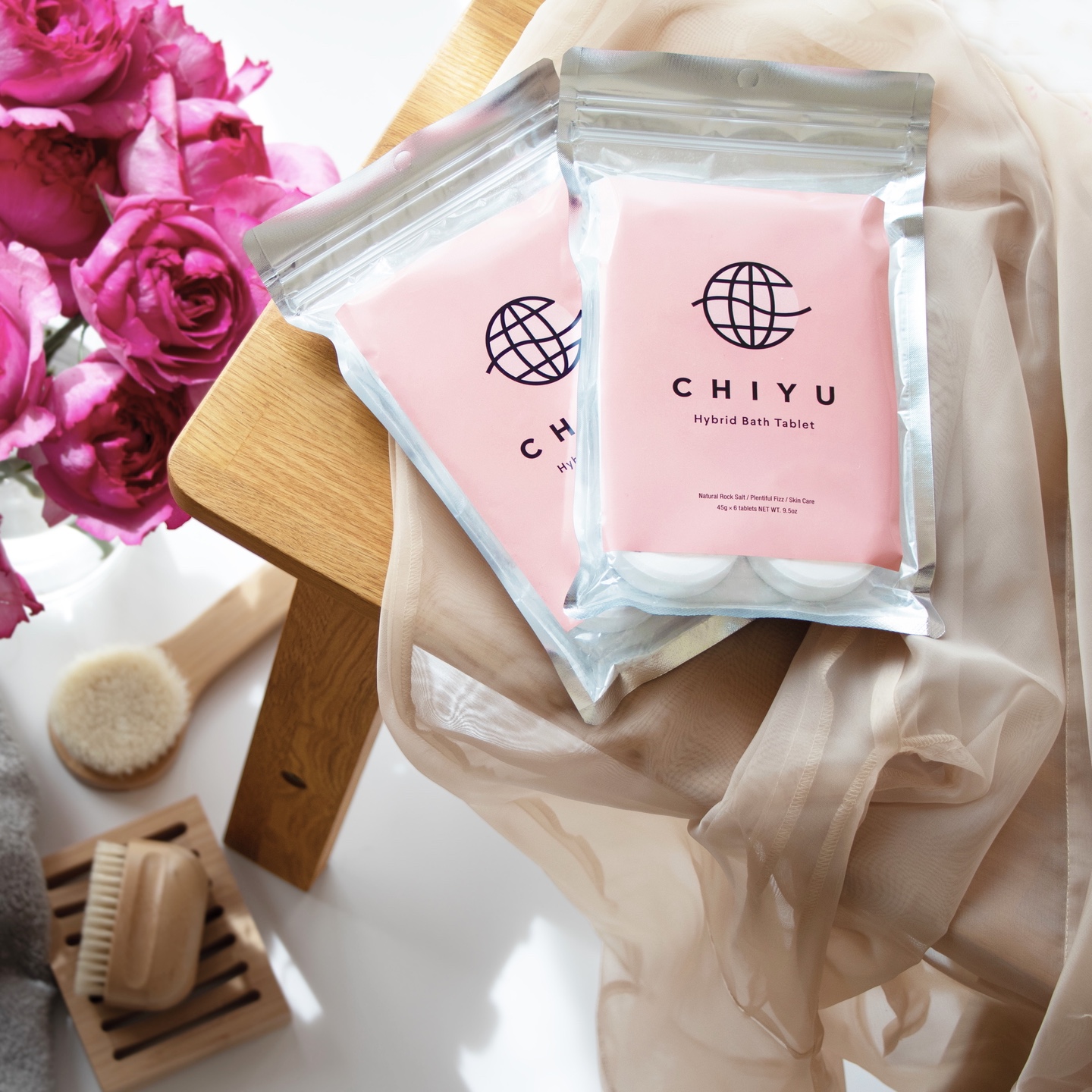 発売以来、SNSでも話題となるハイブリッドバスケアブランド〈CHIYU（チユ）〉がリアル店舗で初展開。＠cosme TOKYOにて７月１０日（金）から期間限定で登場！