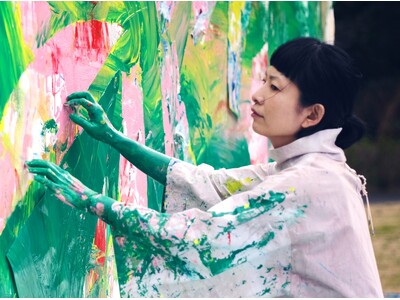 第一回 前橋国際芸術祭 2026 コラボレーション企画　白井屋ホテルアートイルミネーション2026 『ミロコマチコ at SHIROIYA 《空気に根をおろす》』開催