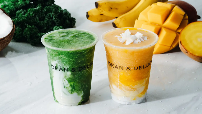 【DEAN & DELUCA 岡山】野菜と果実を重ねた2色のベジスムージー