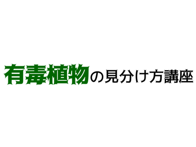 「有毒植物の見分け方講座」参加者を募集します