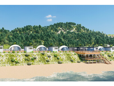 【2023年12月グランドオープン】～どこまでも広がる白い砂浜・青い海を望む南国風グランピングリゾート～【ナミオトテラスリゾート鹿児島】