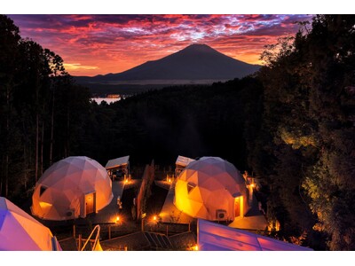 【絶景グランピング】全棟富士山ビュー&星空を満喫 「LE NIDO(ル・ニド) 山中湖」で叶える、初夏の...