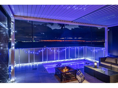 【新プラン登場】焚き火×ライトアップが映える冬の絶景グランピング。大阪・貝塚市「日本の夕陽百選」を望む “うみテラス二色の浜” で過ごす特別な海辺ステイ