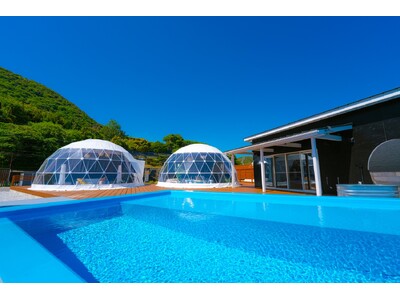 【2026年6月／リニューアル】関門海峡を望む絶景グランピング施設「グランドーム下関」～ダブルオーシャンスイートのお部屋がプライベートインフィニティプール付きの客室にリニューアル～