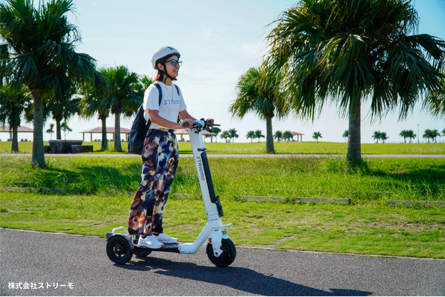 大阪・二色の浜】ホンダ生まれの『3輪電動キックボード（ストリーモ