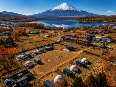 【秋の富士山×絶景グランピング】山中湖の「全室富士山ビューグランピングヴィレッジ TOTONOI」が秋限...