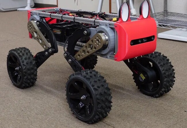 車輪と脚を融合したフィールドロボット「AT-FOX」を開発