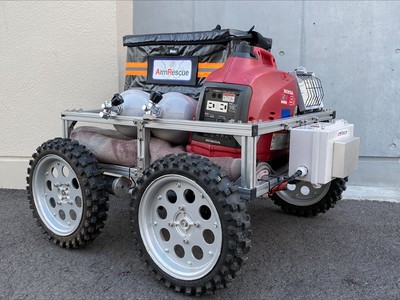  消防用無人資機材搬送ロボット「ARGシリーズ Model90-4WD」を発表