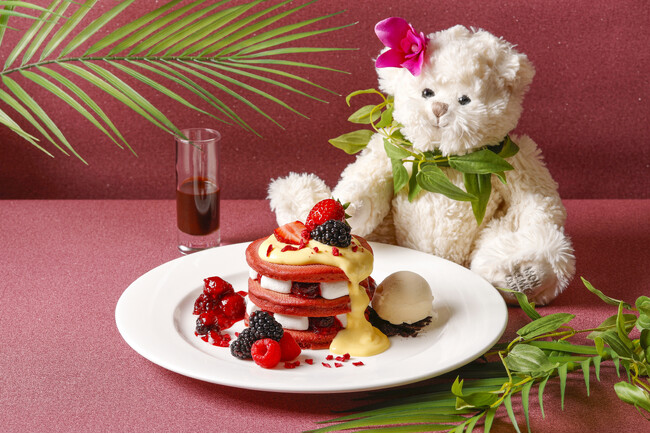 “夏に恋する”がテーマ！『レッドベリーベルベットパンケーキ』新登場
