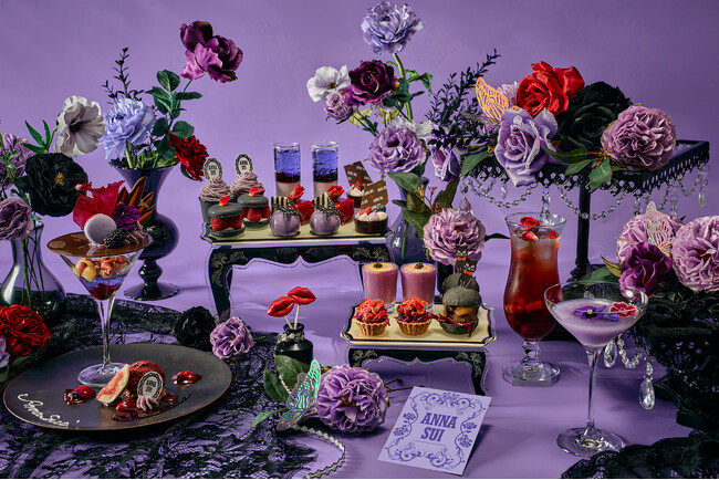 ANNA SUI × ザ ストリングス 表参道　初のコラボレーション『ファンタジー&ローズ アフタヌーンティー with ANNA SUI』 期間限定開催