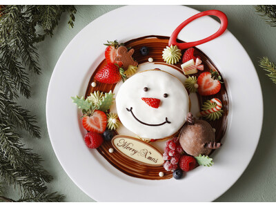 毎年クリスマスシーズンに大人気！『クリスマス スノーマンリース パンケーキ』新登場