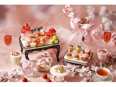 桜シーズン限定！『桜×いちご お花見アフタヌーンティー』新登場