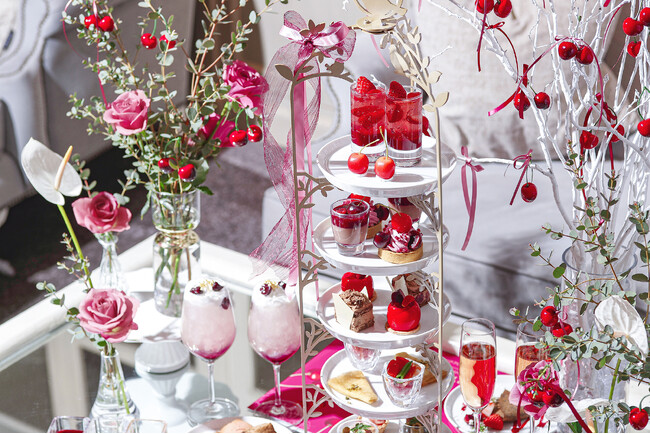 チェリーローズアフタヌーンティー with リンツチョコレート