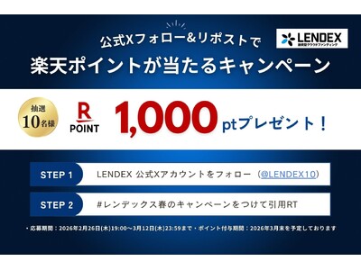 �yLENDEX�z�u�y�V�|�C���g��������v����X�t�H���[�����|�X�g�L�����y�[�������{�I