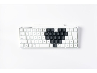HHKB Professionalシリーズ白・墨の中央印字デザインキートップセットを販売開始