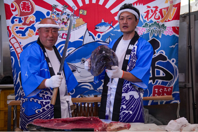 毎月恒例 浜松仲卸 まぐろの海商の即売会！鮪匠の認定解体師のまぐろ即売会は、2024年３月24日８時スタート