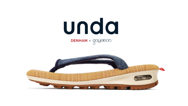 雪駄×スニーカー「unda-雲駄-」】DENHAMとの別注モデルを発表。goyemon 