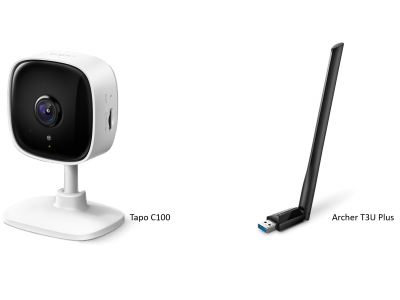 大好評のネットワークWi-Fiカメラ“Tapo”シリーズにコスパ最高の『Tapo C100』5/13発売！ハイパワー デュアルバンド USB Wi-Fi子機『Archer T3U Plus』も同日発売