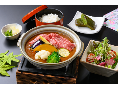歴史ある料亭「伝七邸」とのコラボレーション第二弾しゃぶしゃぶと日本料理「津みやび」にて、黒毛和牛ビーフシチュー御膳を5月11日から期間限定販売