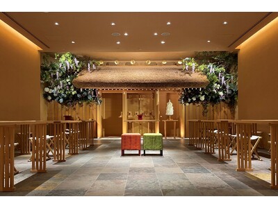 【ANAクラウンプラザホテルグランコート名古屋】四季折々の花木が彩る館内神殿が、初夏の装いへリニューアル