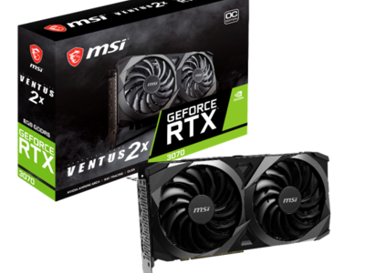 MSI、NVIDIA(R) GeForce RTX(TM) 3070を搭載したVENTUSシリーズモデル「GeForce RTX(TM) 3070 VENTUS 2X OC」を発売