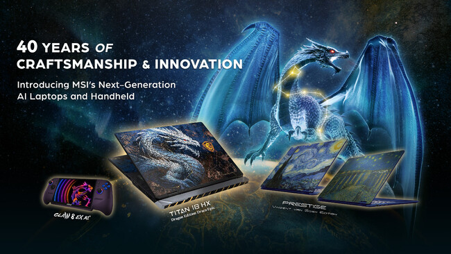 COMPUTEX2026「Claw 8 EX AI+ Handheld」(インテル(R)Arc G3 Extreme搭載)「Titan 18 HX Dragon Edition Draco Epic」発表