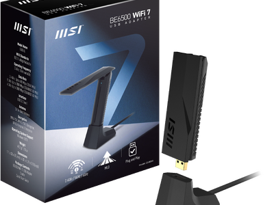 MSI、Wi-Fi 7対応USB Wi-Fiアダプター「BE6500 WiFi 7 USB Adapter」を発売