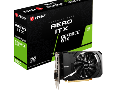 MSI、NVIDIA(R) GeForce GTX(TM) 1650搭載したグラフィックスカード「GeForce GTX(TM) 1650 D6 AERO ITX J OC」を発売