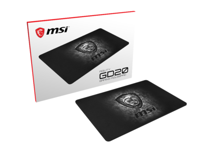 MSI、デスク上のスペースを大きく占有しないゲーミングマウスパッド「AGILITY GD20」を発売