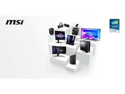 CES 2022 Innovation Honoree Awardsにて、MSIがモニター、周辺機器などで合計16の賞を受賞