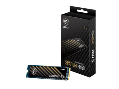 MSI、PCIe Gen4接続のSSD「SPATIUM M450 PCIe 4.0 NVMe M.2 1TB」をAmazon、Joshin webショップで限定発売