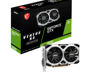 MSI、「GeForce GTX(TM) 1630 VENTUS XS 4G OC」「GeForce GTX(TM) 1630 AERO ITX 4G OC」を発売