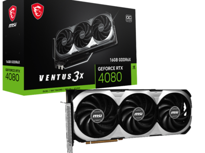 MSI、NVIDIA(R) GeForce RTX(TM) 4080 を搭載したグラフィックスカード「GeForce RTX(TM) 4080 16GB VENTUS 3X」をツクモなんば店にて限定発売