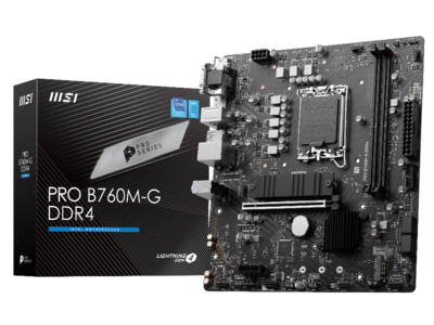 MSI、第13世代Intel(R) Core(TM) プロセッサー対応のB760チップセット搭載マザーボード「PRO B760M-G DDR4」をAmazon限定で発売