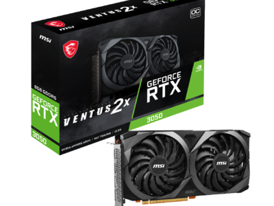 MSI、NVIDIA(R) GeForce RTX(TM) 3050を搭載したグラフィックスカード「GeForce RTX 3050 VENTUS 2X 8G OCV1」を発売