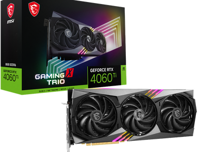 MSI、新型GPUのGeForce RTX(TM) 4060 Tiを採用したグラフィックスカード「GeForce RTX(TM) 4060 Ti GAMING X TRIO 8G」を含む3機種を発売開始