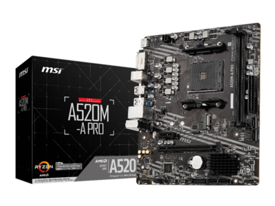 MSI、AMD第3世代Ryzen CPUに対応したA520チップセット搭載マザーボードを3製品発売