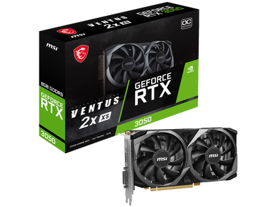 MSI、NVIDIA(R) GeForce RTX(TM) 3050を搭載したグラフィックスカード「GeForce RTX 3050 VENTUS 2X XS 8G OC」を発売