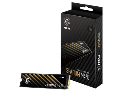 MSI、SPATIUMシリーズのPCIe Gen4対応M.2 SSD「SPATIUM M460 PCIe 4.0 NVMe M.2 1TB」を発売