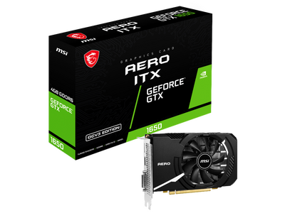 MSI、NVIDIA(R) GeForce GTX(TM) 1650搭載したグラフィックスカード「GeForce GTX(TM) 1650 D6 AERO ITX OCV3」を発売