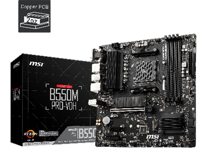 MSI、B550チップセット搭載、Micro-ATXサイズのマザーボード「B550M PRO-VDH」を発売