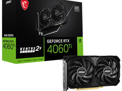 MSI、新型GPUのGeForce RTX(TM) 4060 Tiを採用したグラフィックスカード「GeForce RTX(TM) 4060 Ti 8G VENTUS 2X BLACK E1 OC」を発売