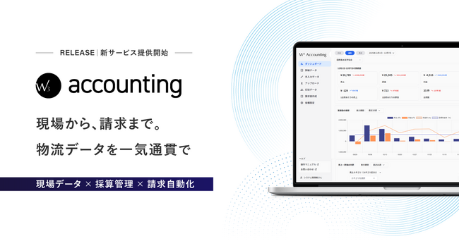 WMSデータを起点に、現場・採算・請求をつなぐ物流倉庫向けサービス「W3 accounting」の提供を開始