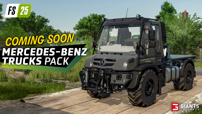 『ファーミングシミュレーター 25』コンテンツ拡張パック「Mercedes-Benz Trucks Pack」が9月9日（火）に配信決定！