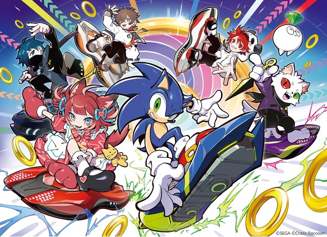 『ソニックレーシング クロスワールド』 プロゲーミングチーム『Crazy Raccoon』（クレイジーラクーン）とのコラボが決定！書き下ろしコラボ楽曲や、ステッカーがゲーム内に登場！