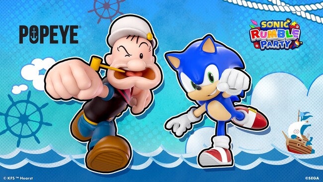 『ソニックランブル パーティ』期間限定イベント「ポパイ（Popeye）」とのコラボイベントが本日より開催！