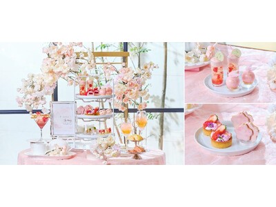 スイーツでお花見気分！桜といちごが奏でる、心ときめくティータイム『桜色のストロベリーアフタヌーンティー』全国4都市で期間限定販売