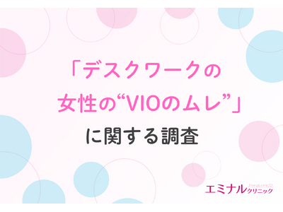 【働く女性の2人に1人が実感するVIOのムレ】「かゆみ」や「におい」で集中力低下に悩む声、一方でVIO脱毛経験者の7割が「不快感の軽減を実感」